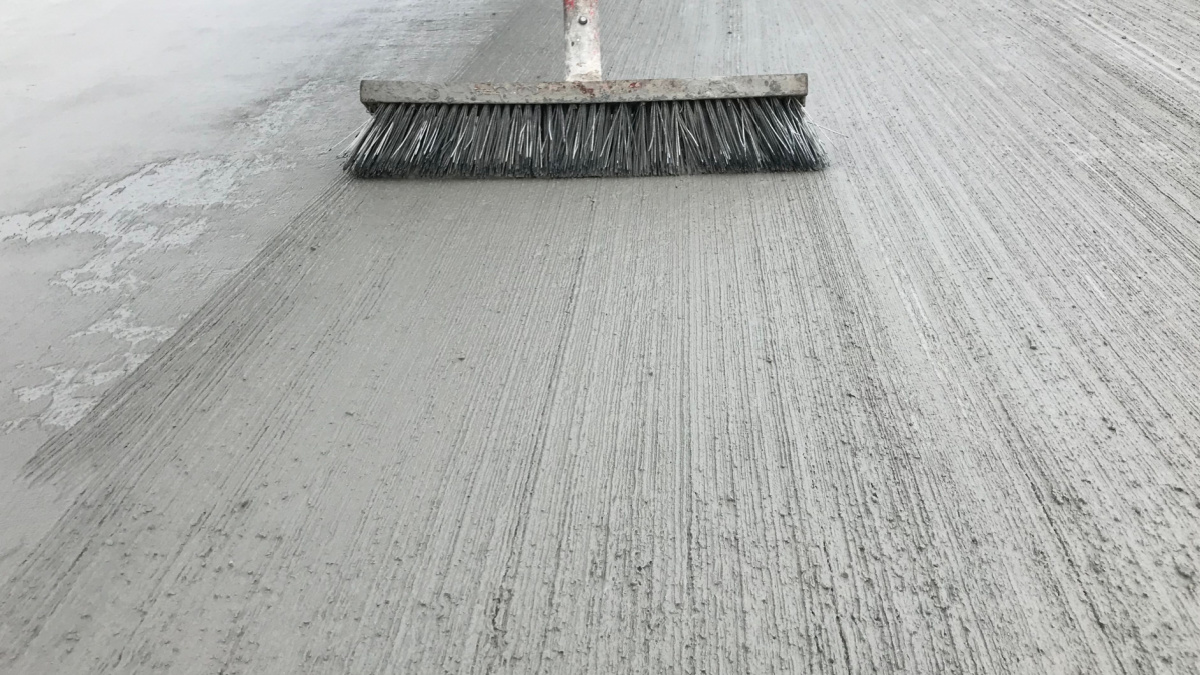 brush finish concrete